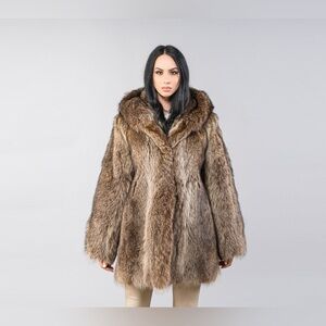 Vintage 100% Racoon Fur Jacket